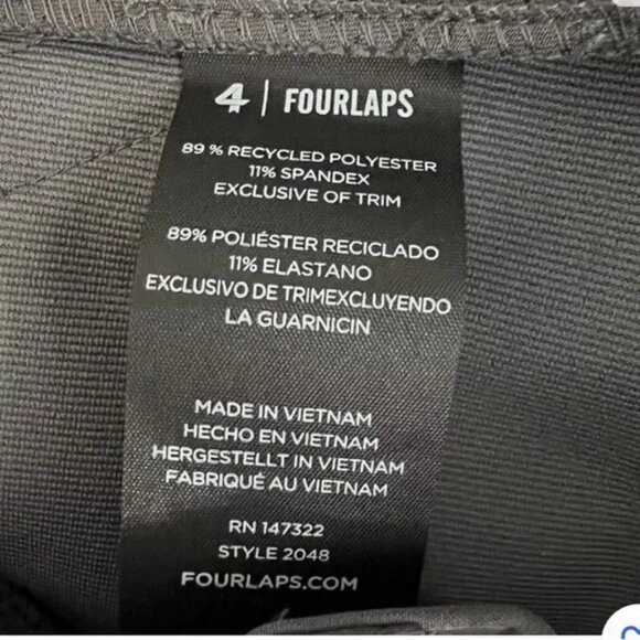 Fourlaps Evolve Women's Stretch Athletic Pants, Color Graphite Size 6 Reg, NWT - Picture 4 of 5